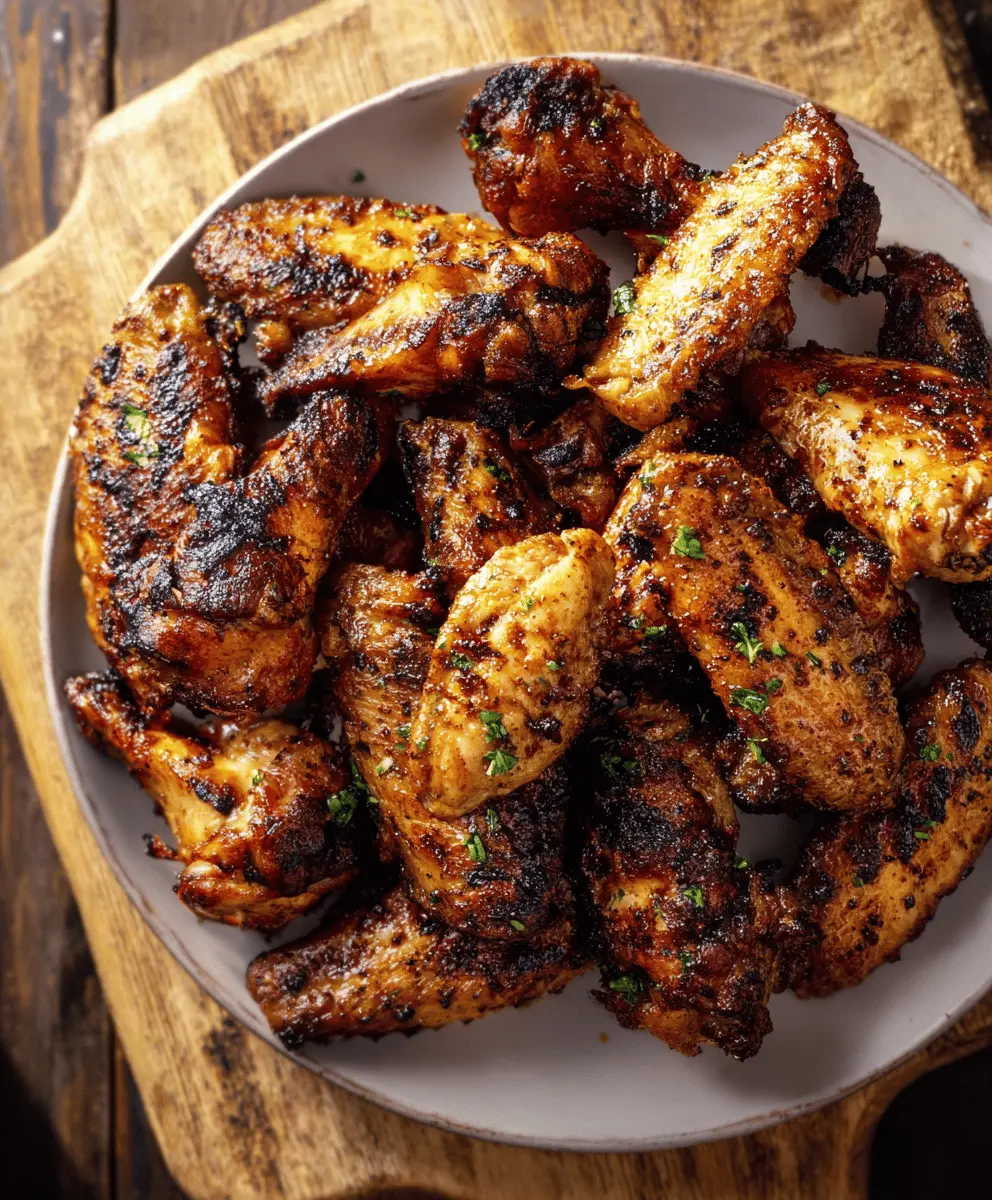 Easy Grilled Chicken Wings Recipe