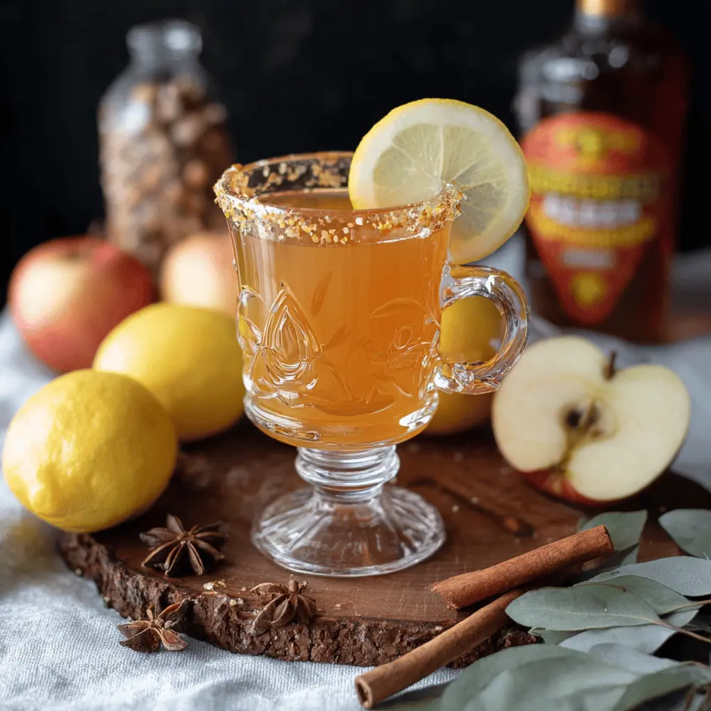 Cozy Apple Cider Fireball Hot Toddy Recipe