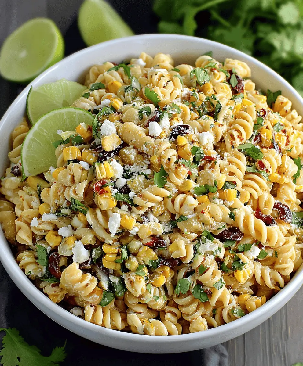 Easy Mexican Street Corn Pasta Salad Recipe
