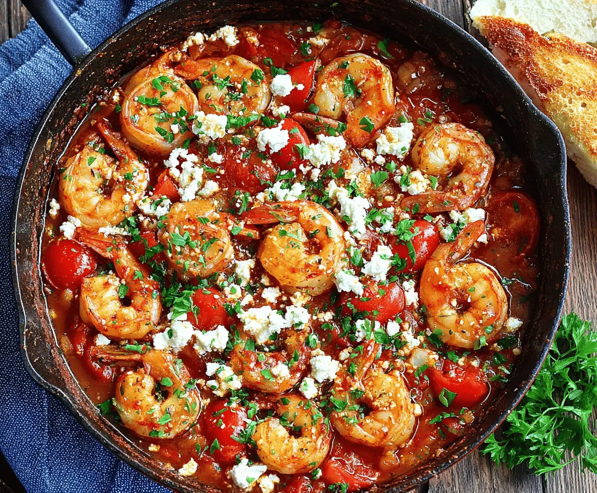 Greek Shrimp with Feta and Tomatoes Recipe