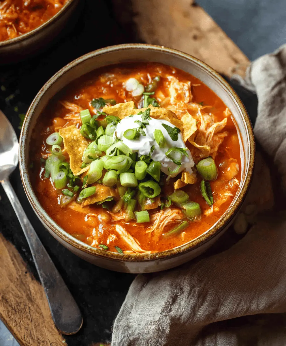 Easy Crockpot Buffalo Chicken Chili Recipe