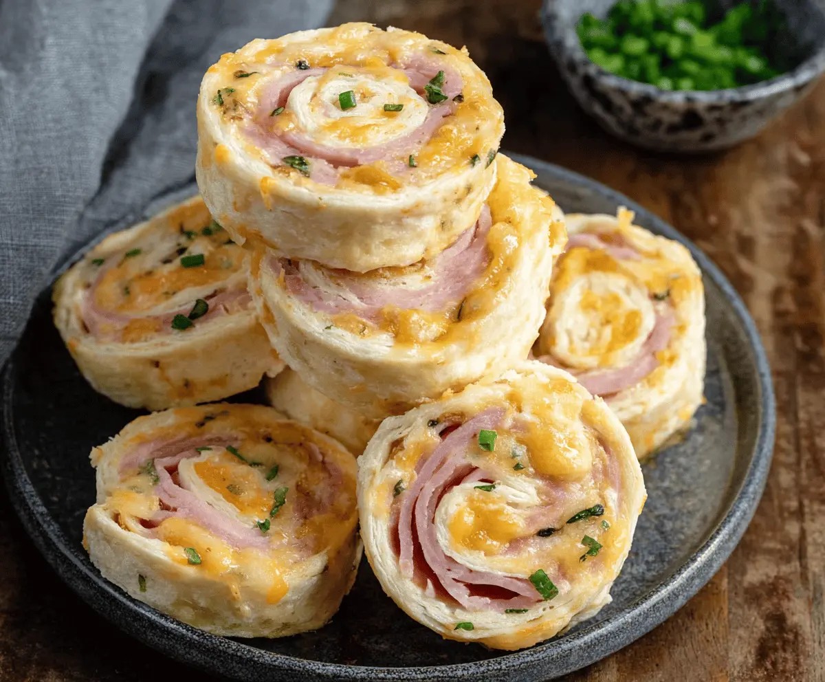 Easy Ranch Ham and Cheese Tortilla Pinwheels Recipe