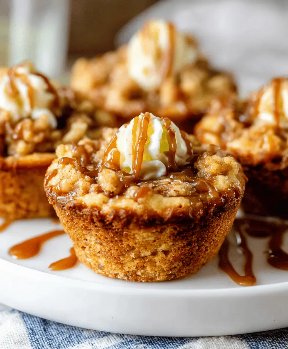 Easy Apple Crisp Cookie Cups Recipe
