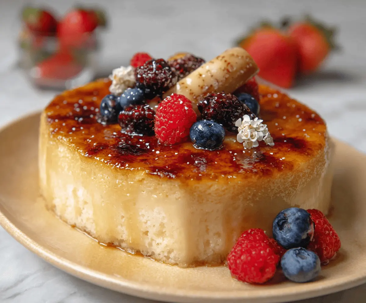 Creamy Creme Brûlée Cake Recipe
