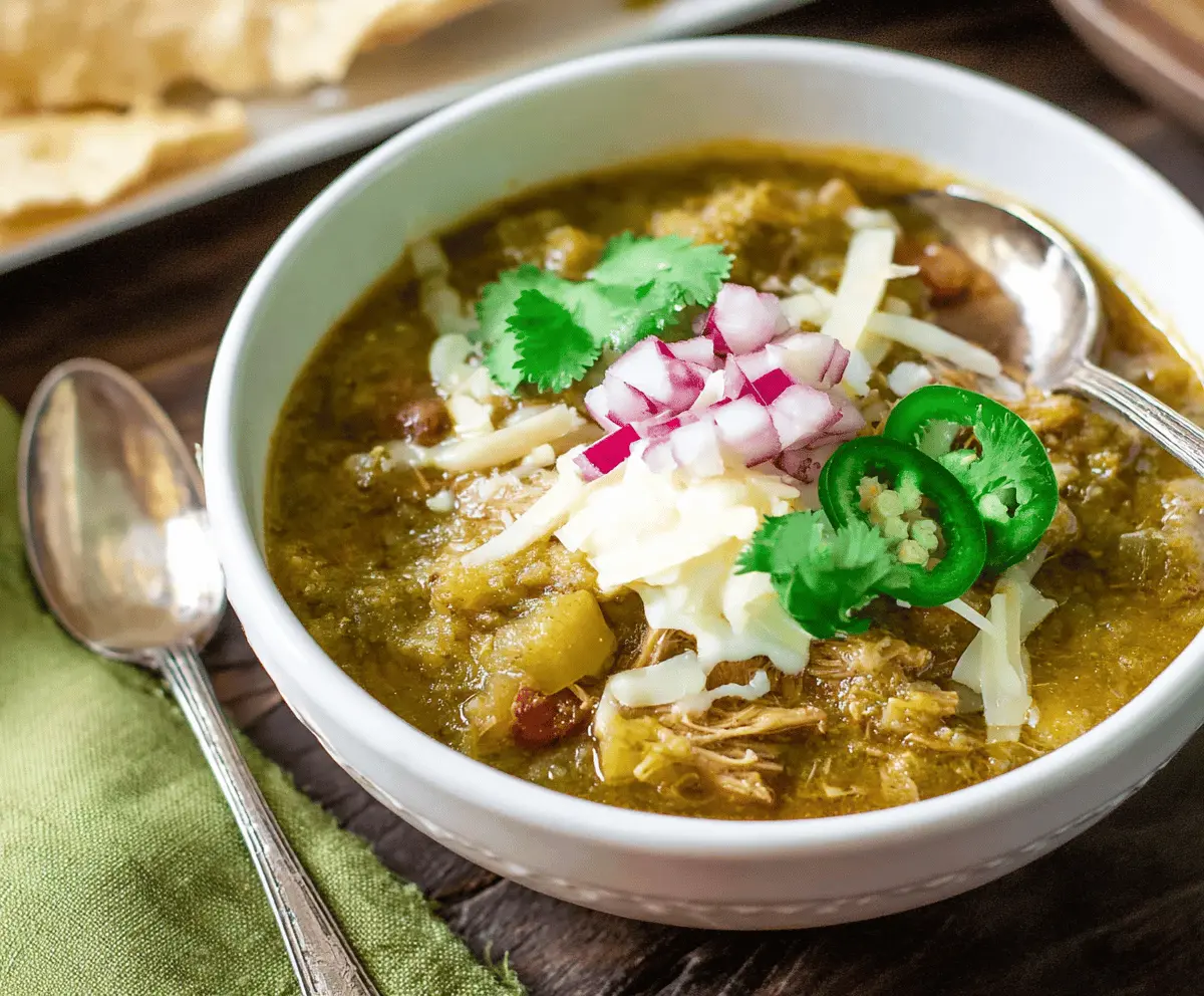 Easy Colorado Green Pork Chili Recipe