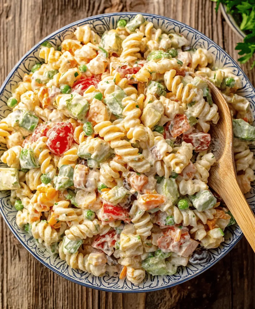 Easy Creamy Pasta Salad Recipe