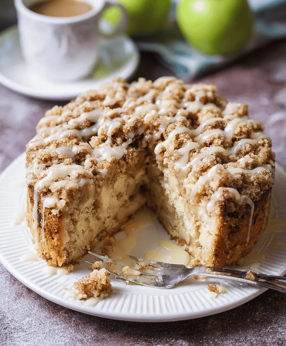 Easy Apple Crumble Coffee Cake Recipe
