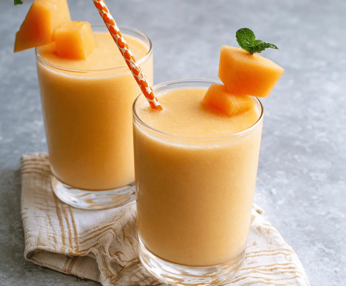Easy Refreshing Cantaloupe Smoothie Recipe