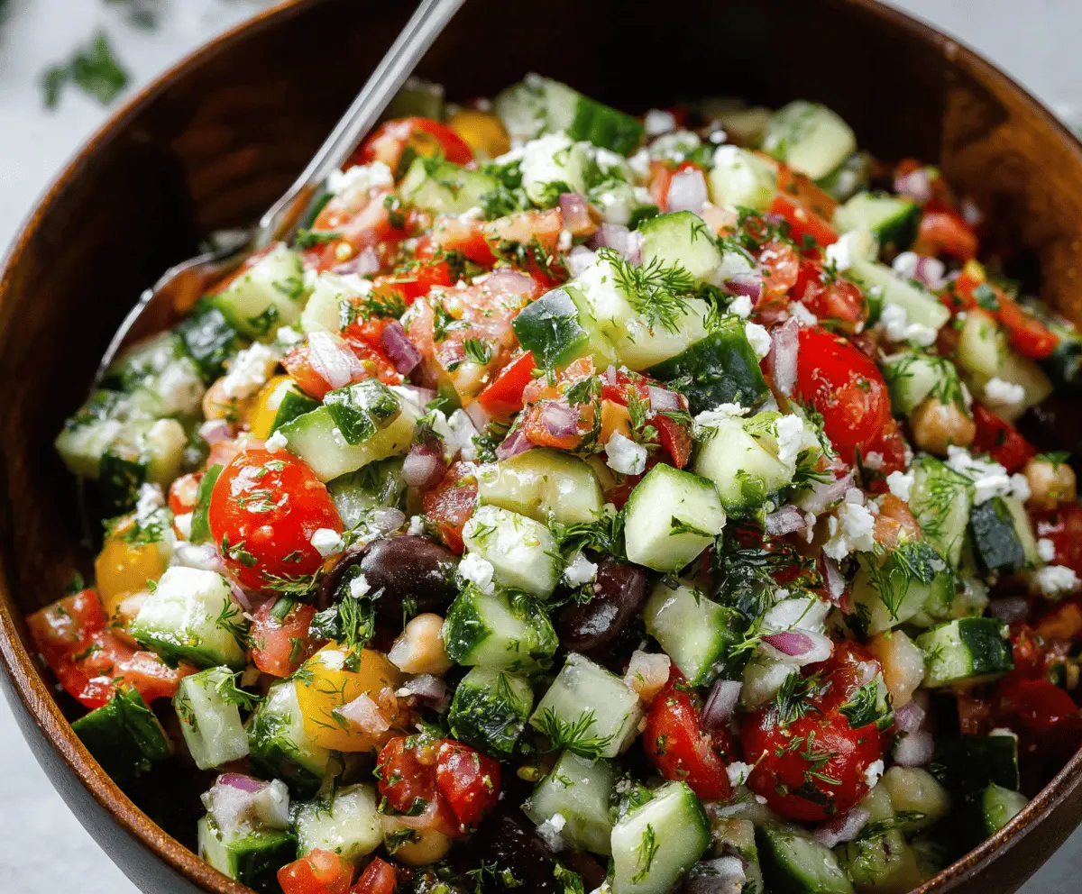 Fresh Mediterranean Salad Recipe for Healthy Meals