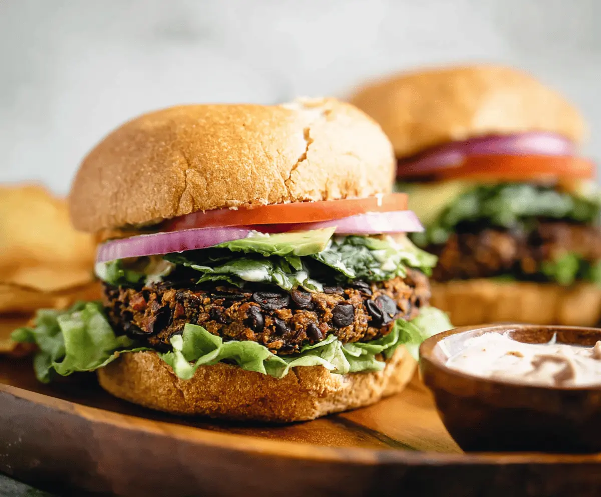 Healthy Homemade Black Bean Burgers Recipe