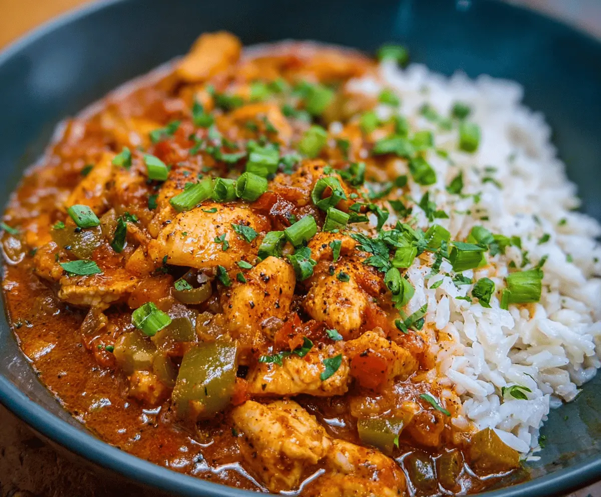 Easy Cajun Chicken Étouffée Recipe