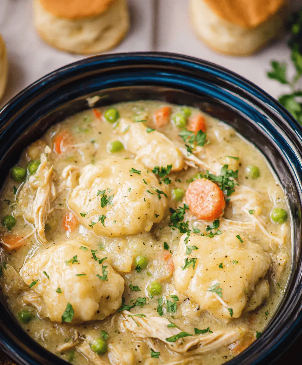 Easy Crockpot Chicken and Dumplings Recipe