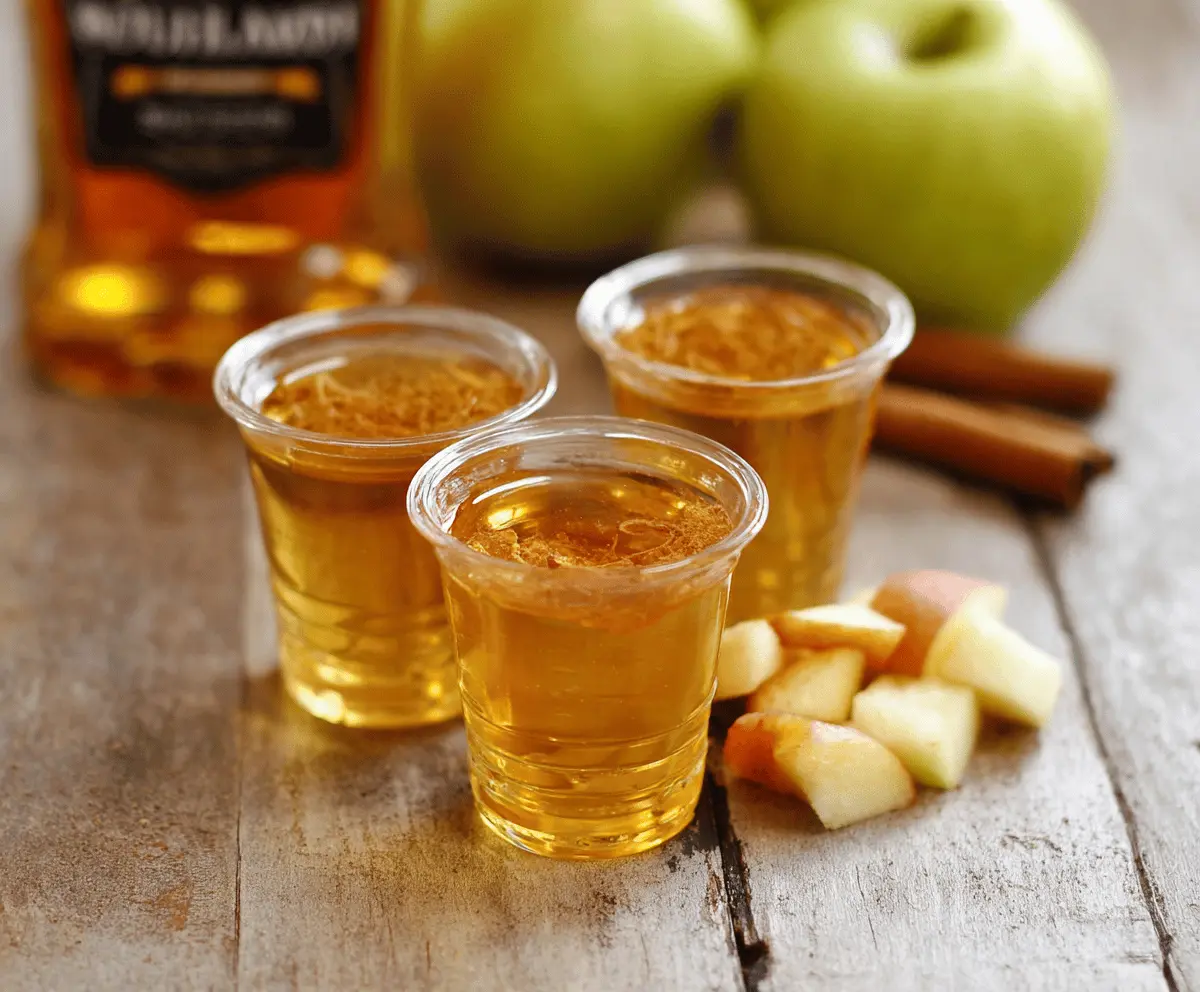 Apple Cider Bourbon Shots