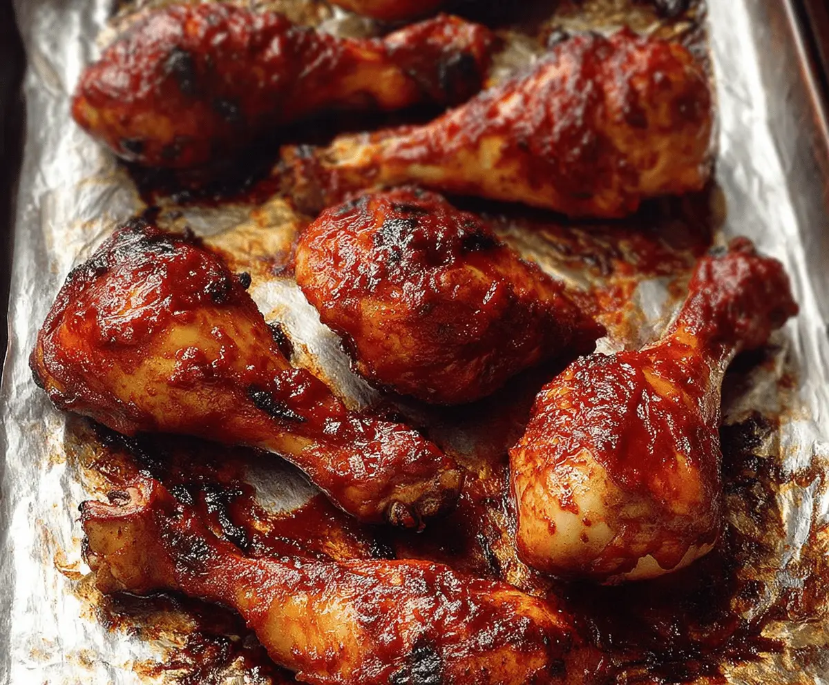 Baked BBQ Chicken Drumsticks