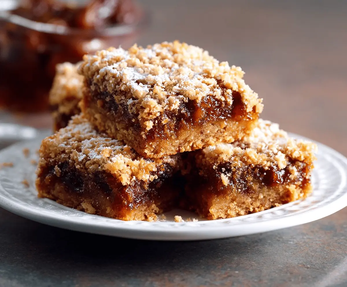 Date and apple squares, a fruit recipe