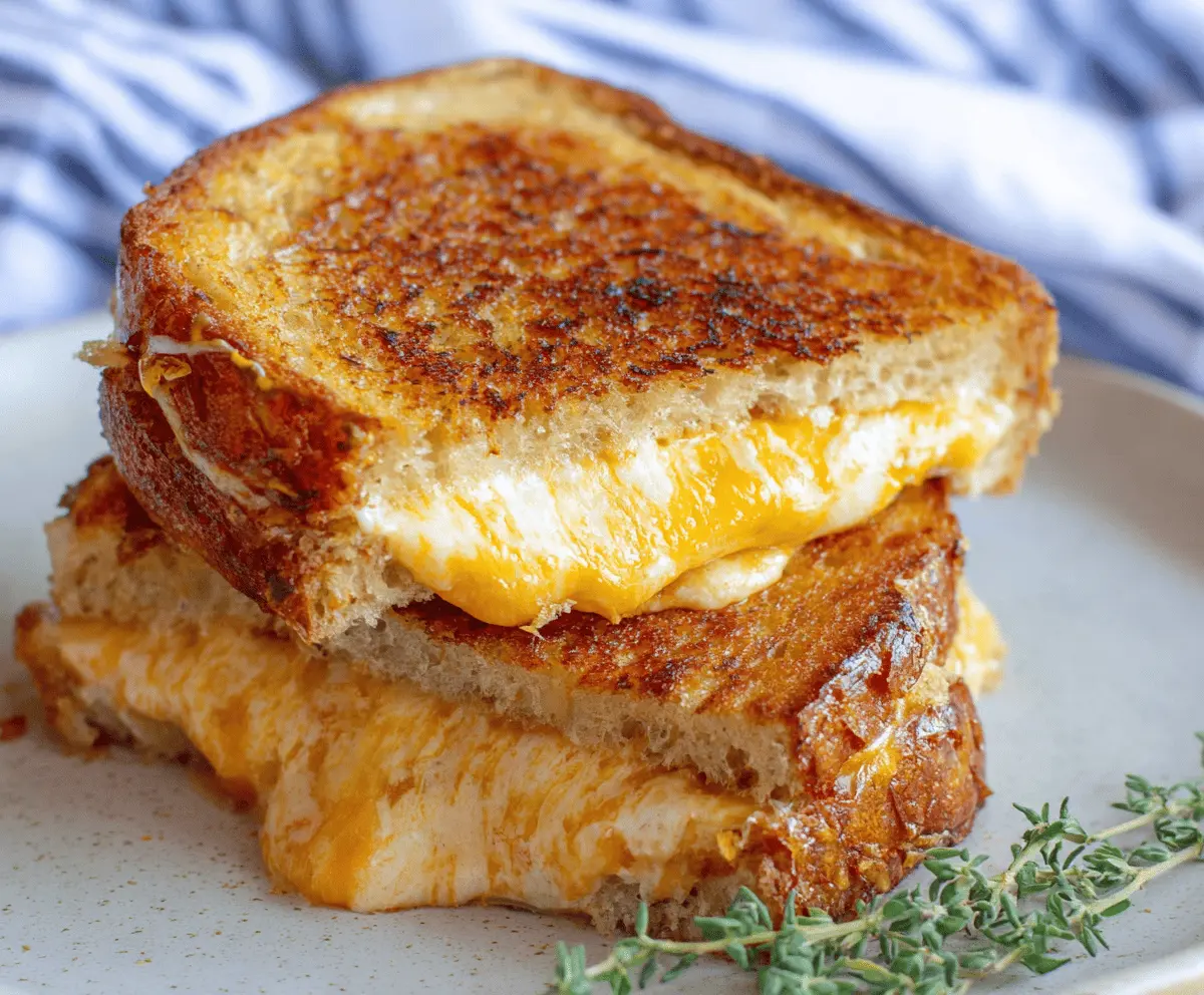 Easy Air Fryer Grilled Cheese