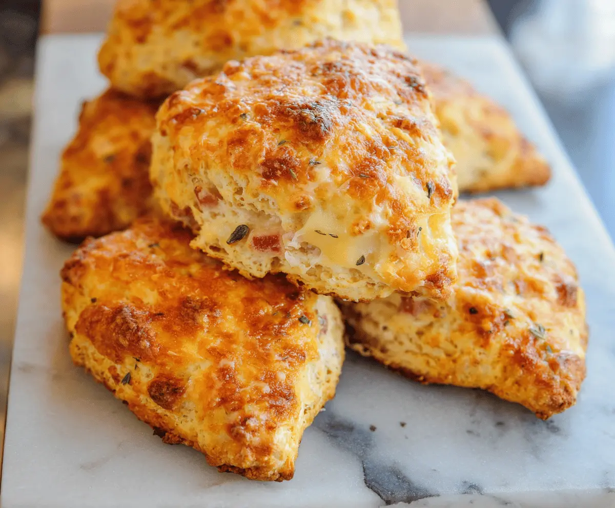 Ham and Cheese Scones