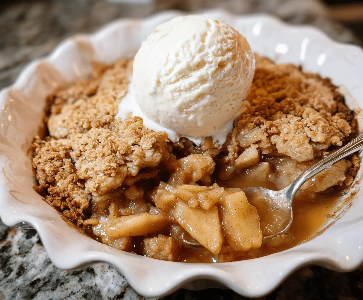 Homemade Apple Cobbler