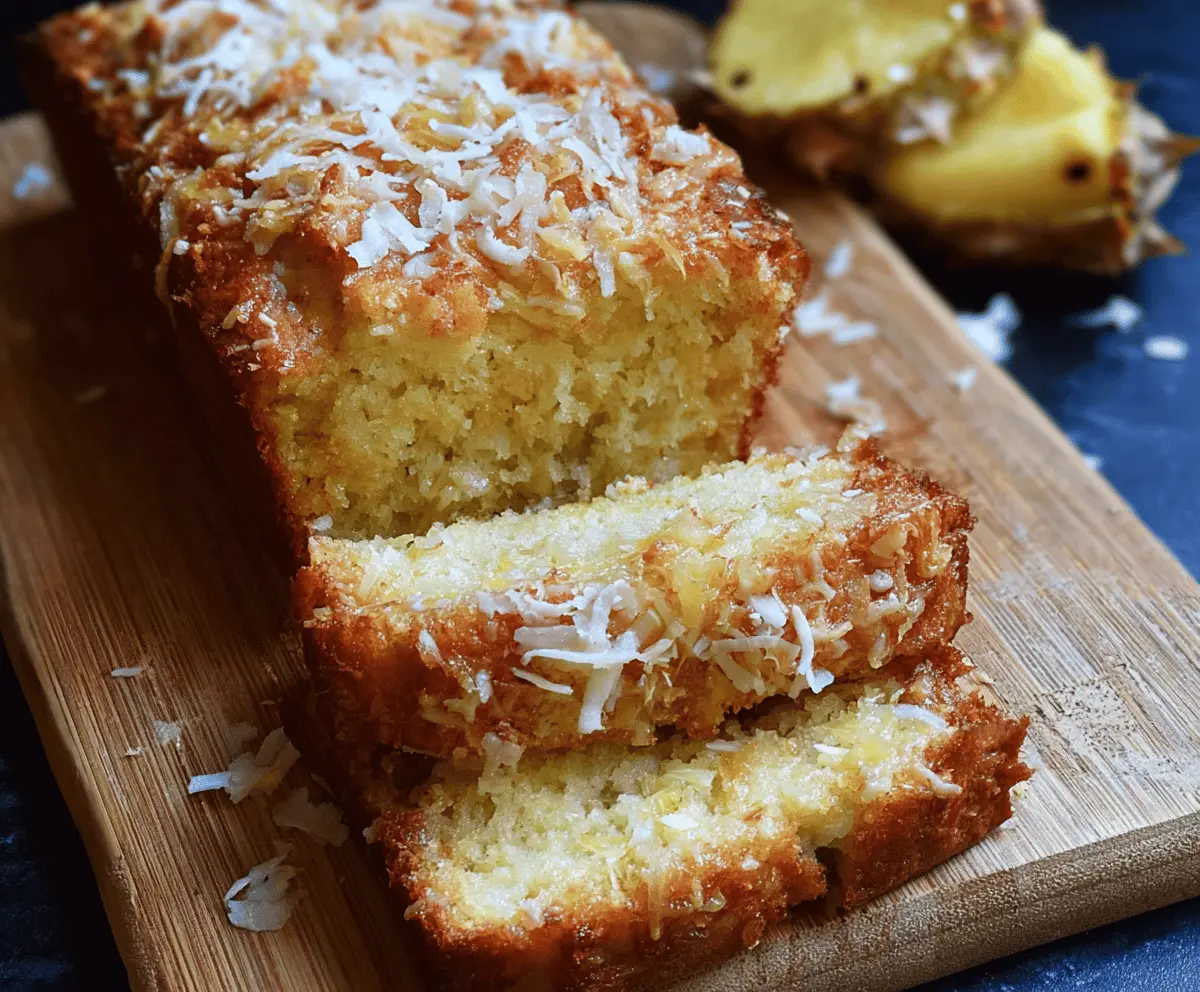 Pina Colada Quick Bread