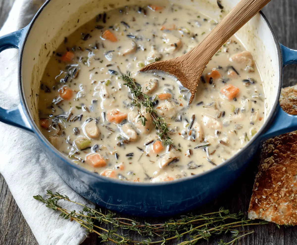 The Best Creamy Wild Rice Soup