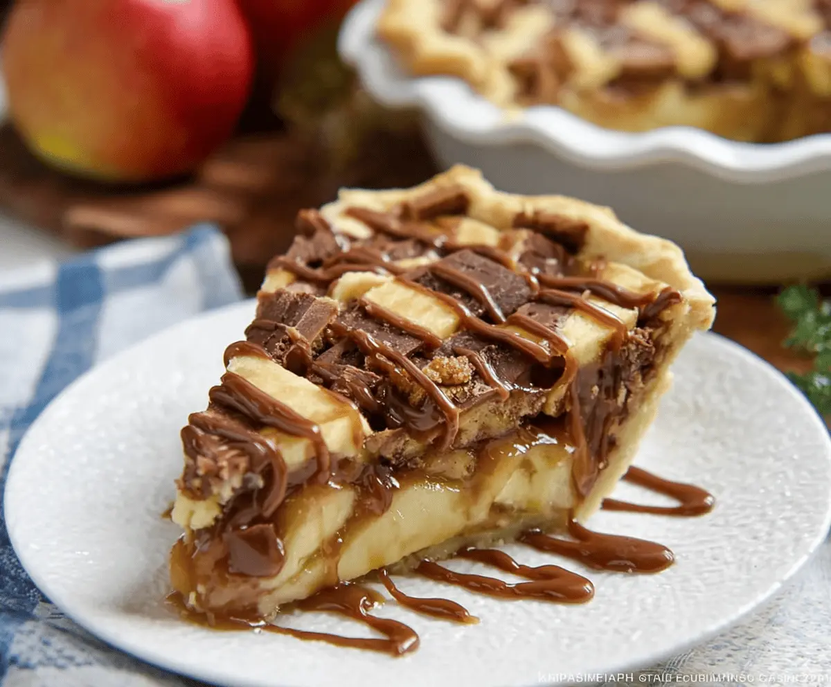 Twix Caramel Apple Pie