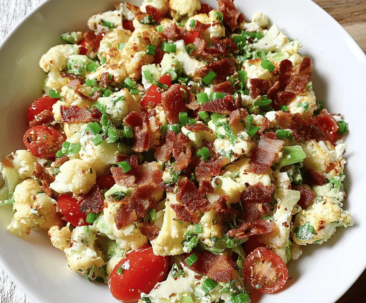 BLT Cauliflower Salad
