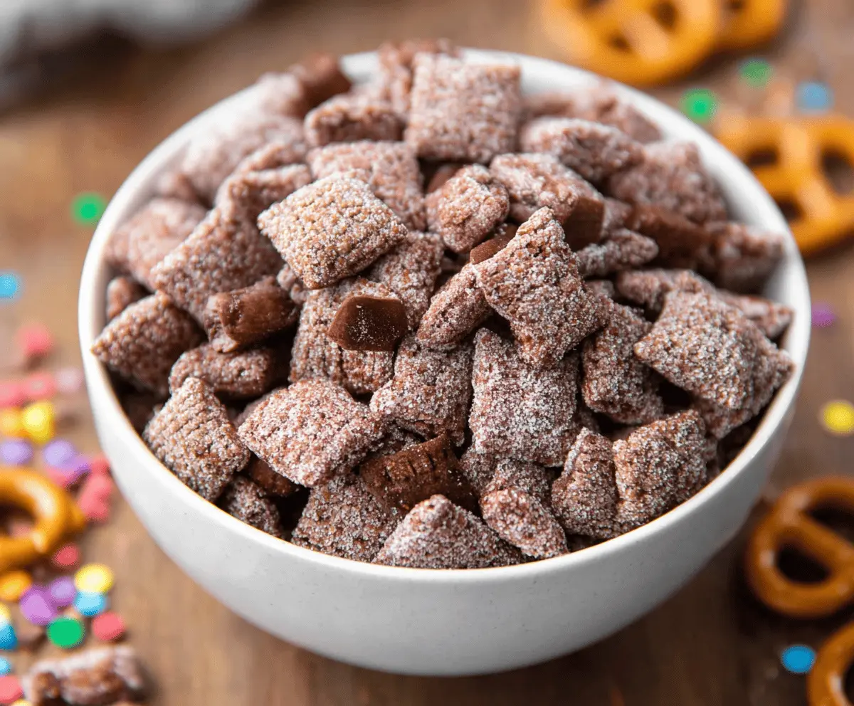 Brownie Batter Puppy Chow