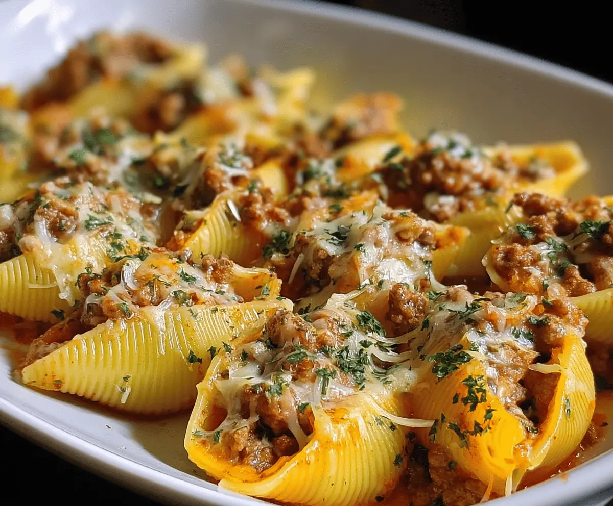 Butternut Squash & Sausage Stuffed Shells