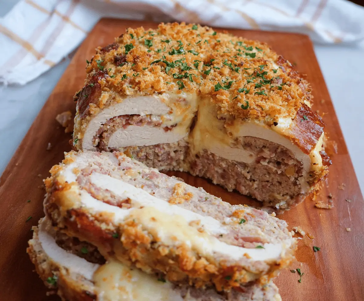 Chicken Cordon Bleu Meatloaf Recipe