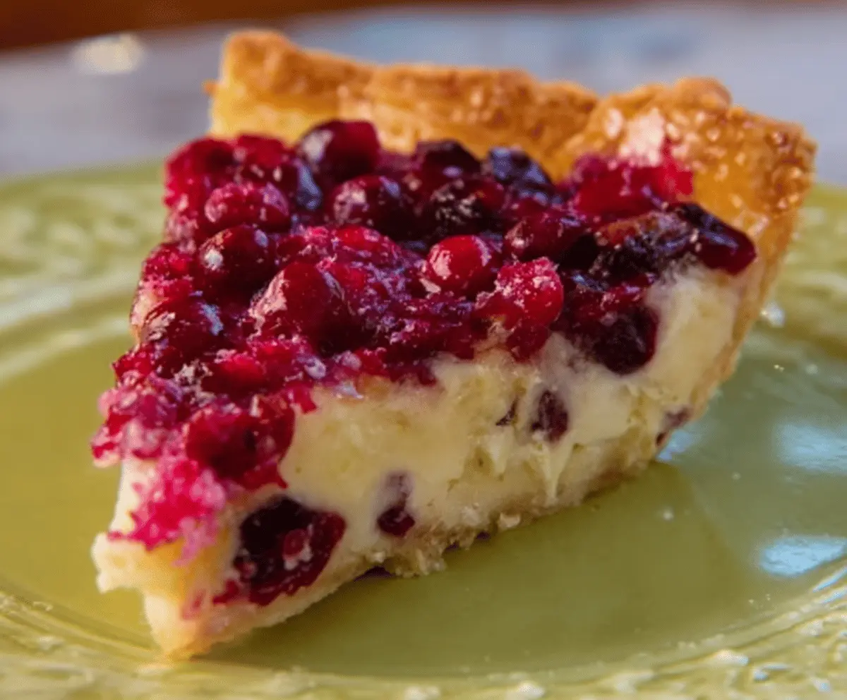 cranberry custard pie 