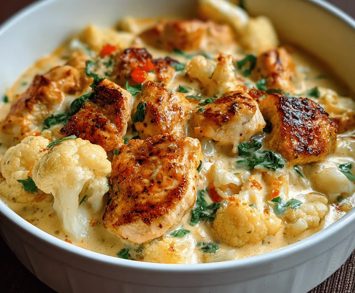Creamy Chicken and Cauliflower Recipe