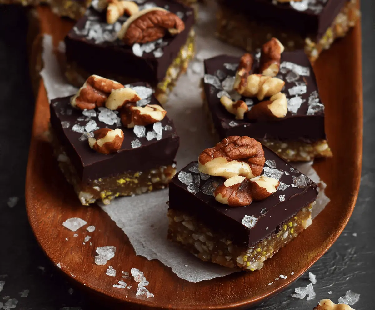 Dark Chocolate Nut Squares