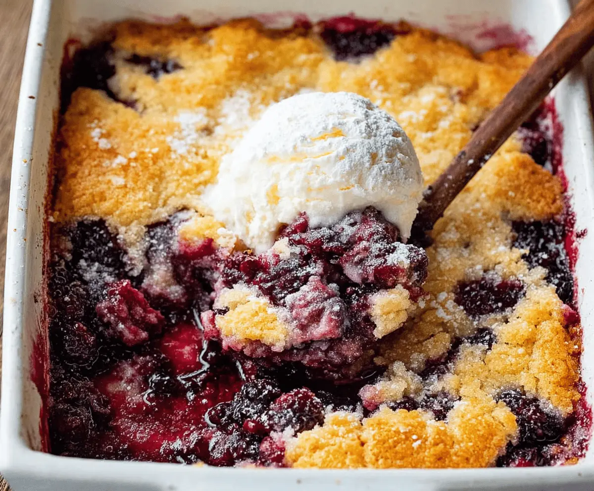 Easy Blackberry Cobbler