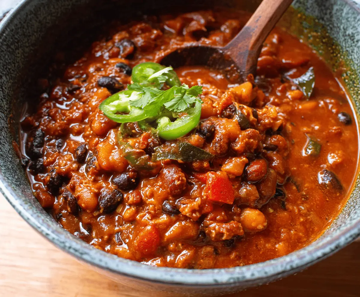 Flavorful Pumpkin Chili for Cozy