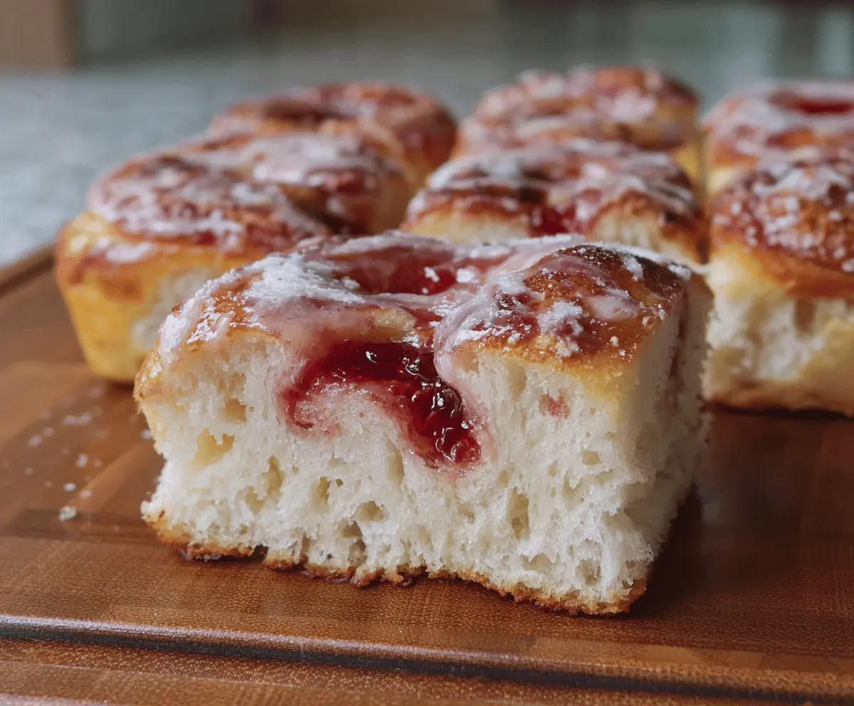 Fluffy Jam Donut Focaccia