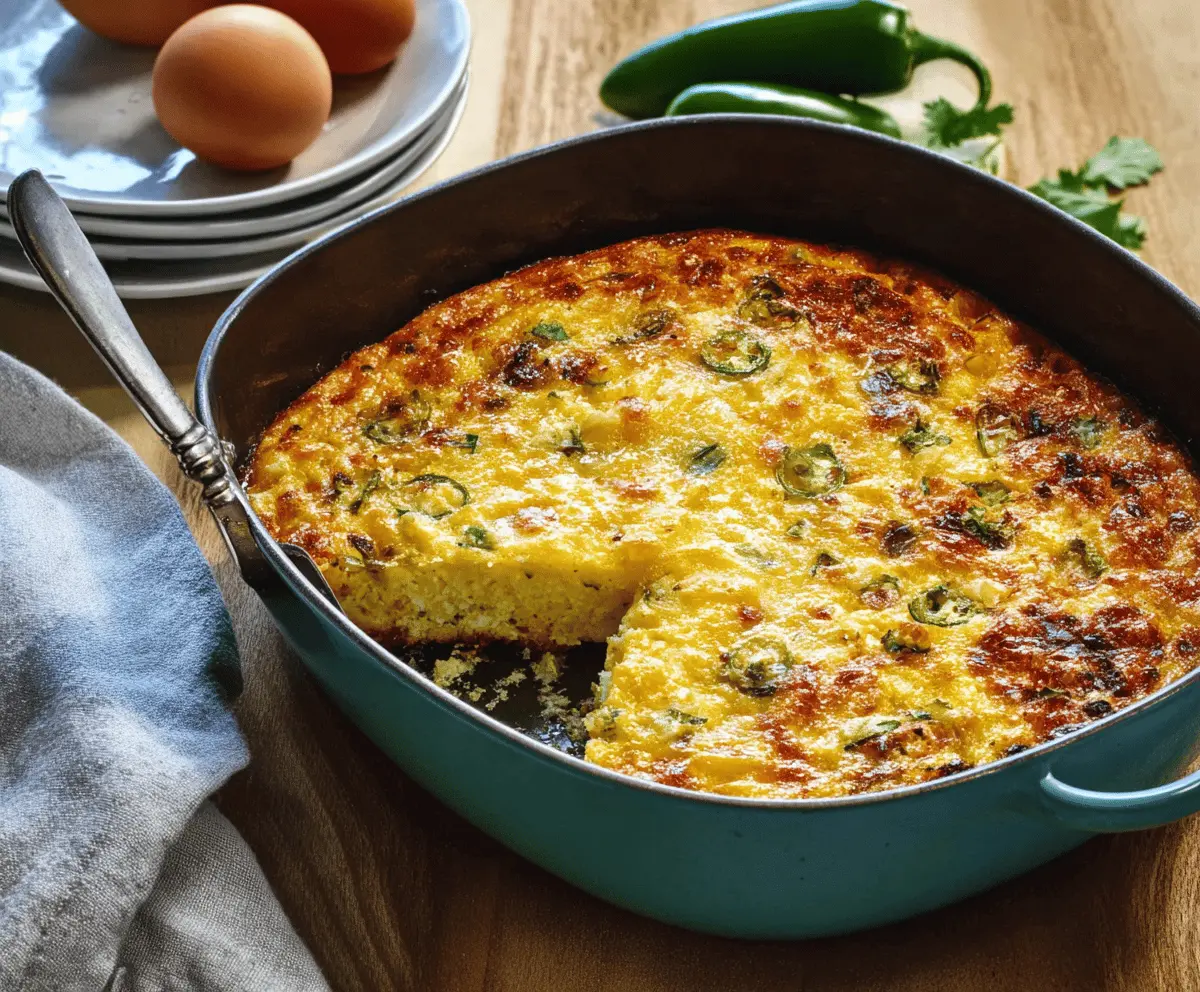Green Chile Egg Casserole