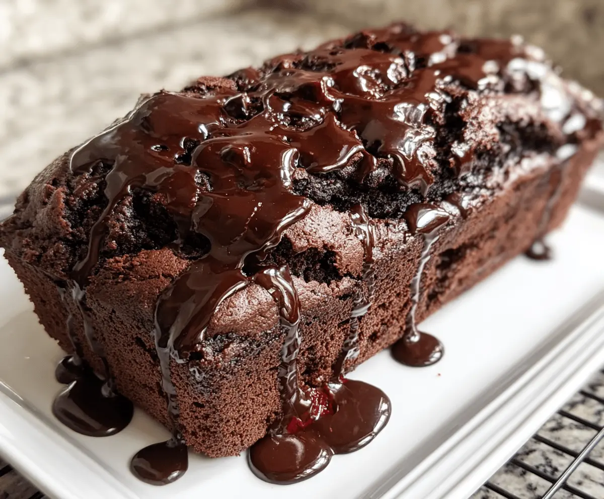 Hot Fudge Brownie Bread