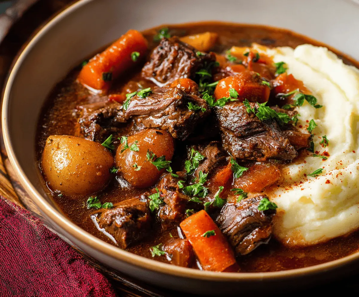 Instant Pot Red Wine Beef Stew