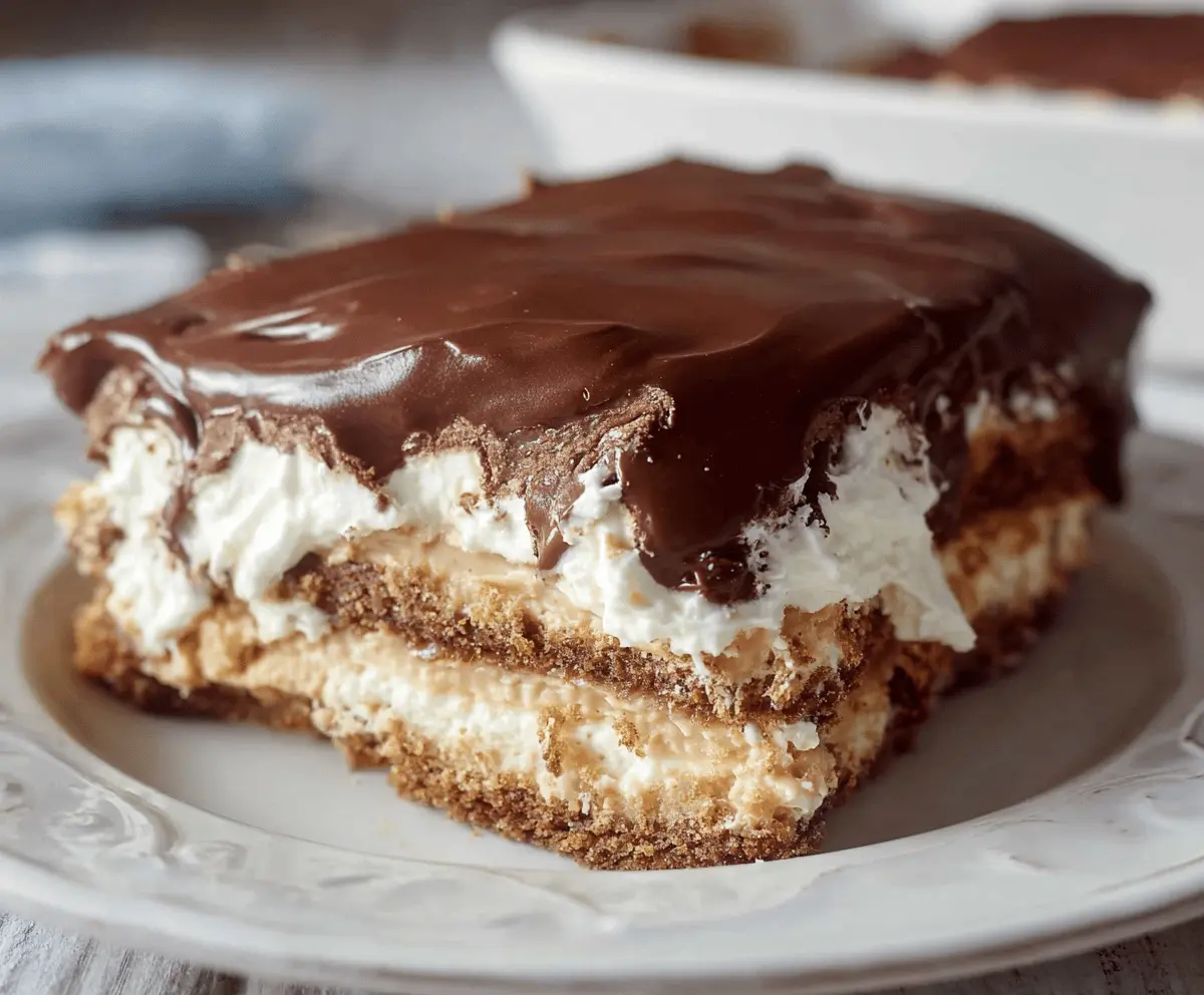 No bake Chocolate Eclair Cake