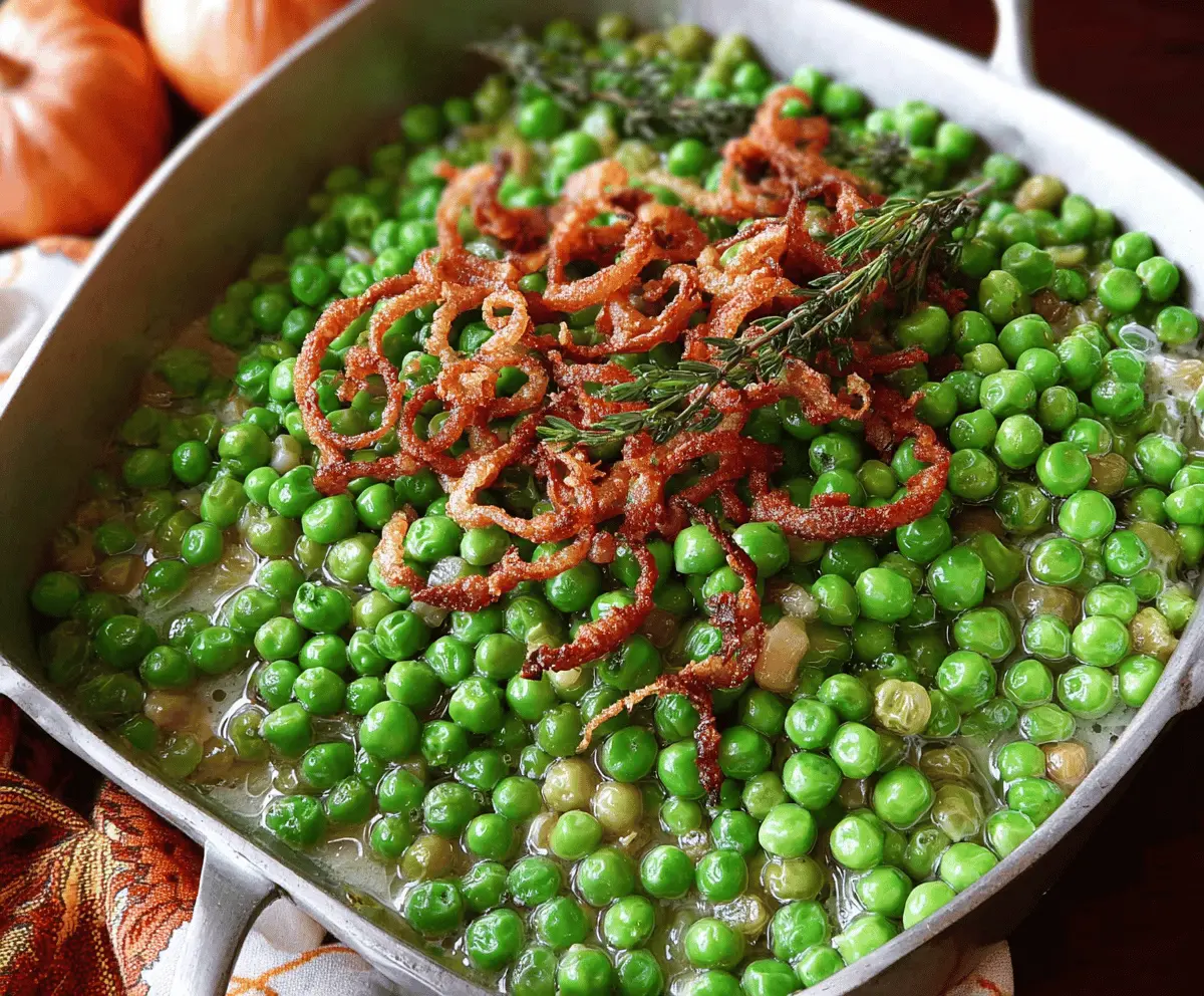 Thanksgiving Peas Side Dish