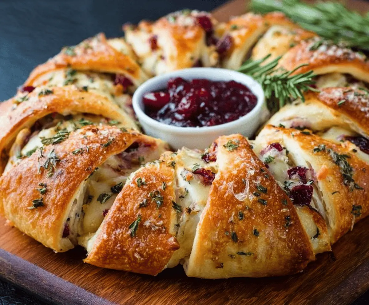 Turkey Cranberry Crescent Ring
