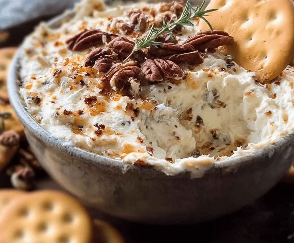Whipped Parmesan and Honey Pecan Cheese Dip