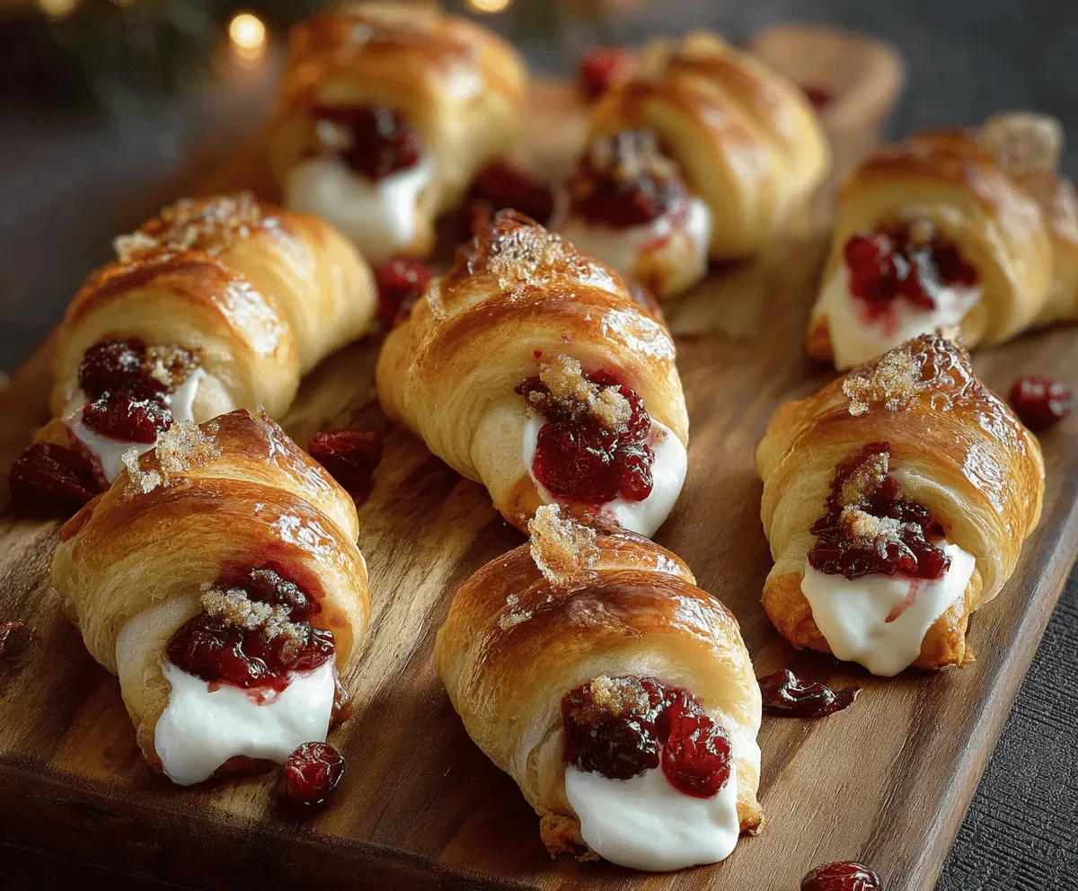 Best Cranberry Cream Cheese Crescent Bites Recipe for Holidays
