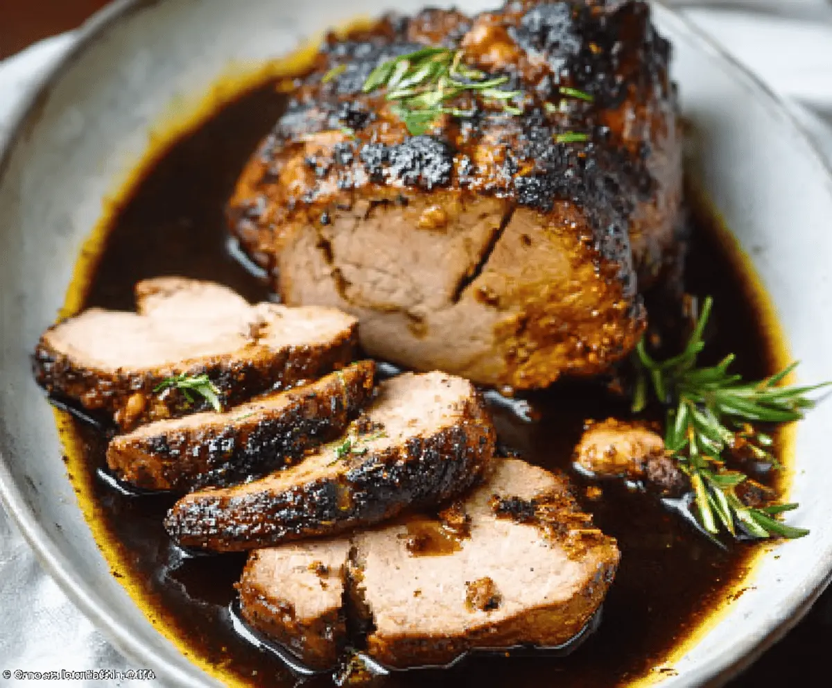 Crock Pot Garlic Balsamic Pork Loin Recipe