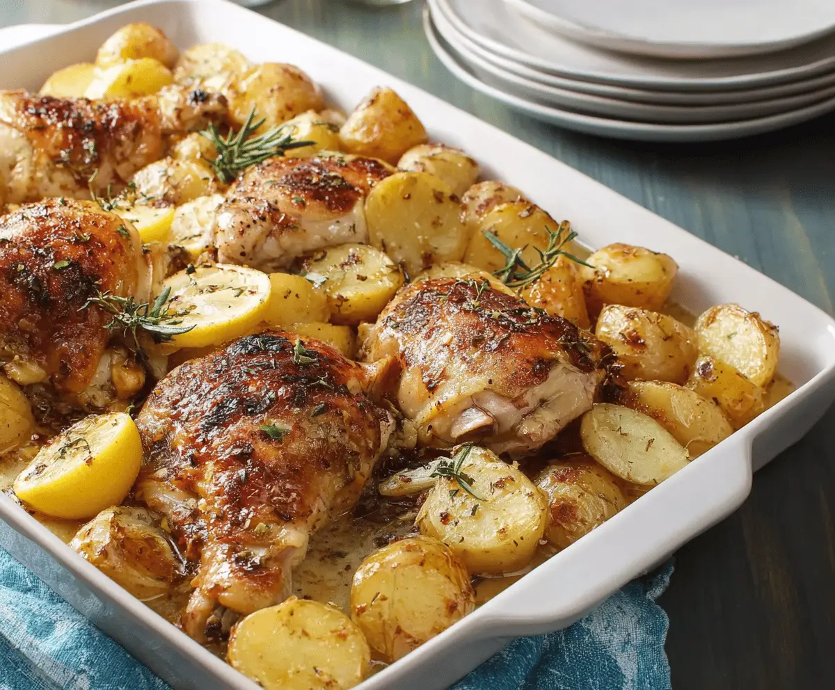 Greek Lemon Chicken and Potatoes