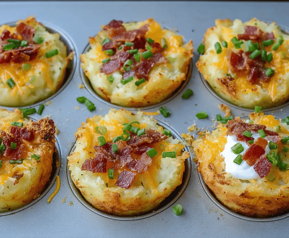 Loaded Mashed Potato Cups