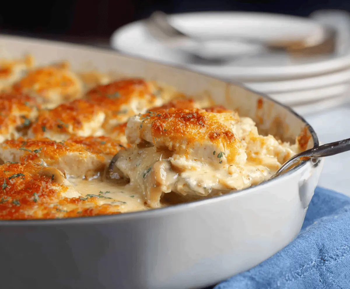 Low Carb Swiss Chicken Casserole