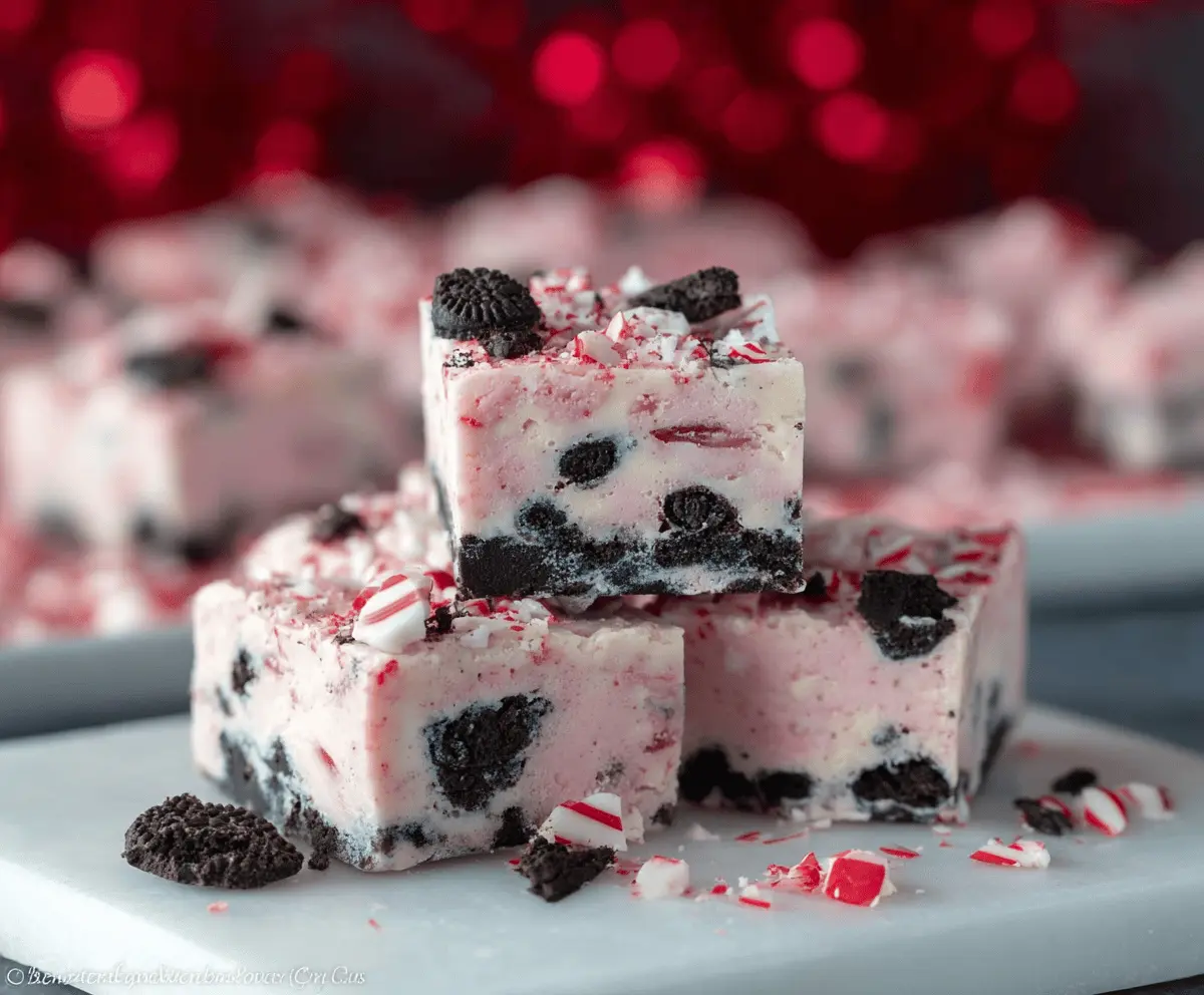 Peppermint Oreo Fudge