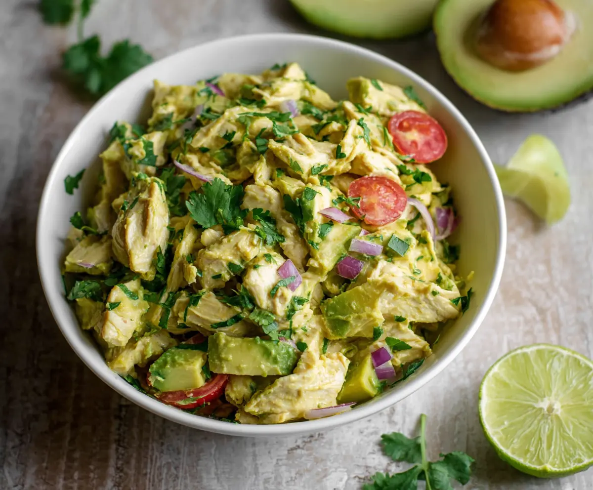 Avocado Chicken Salad (High Protein, No Mayo)