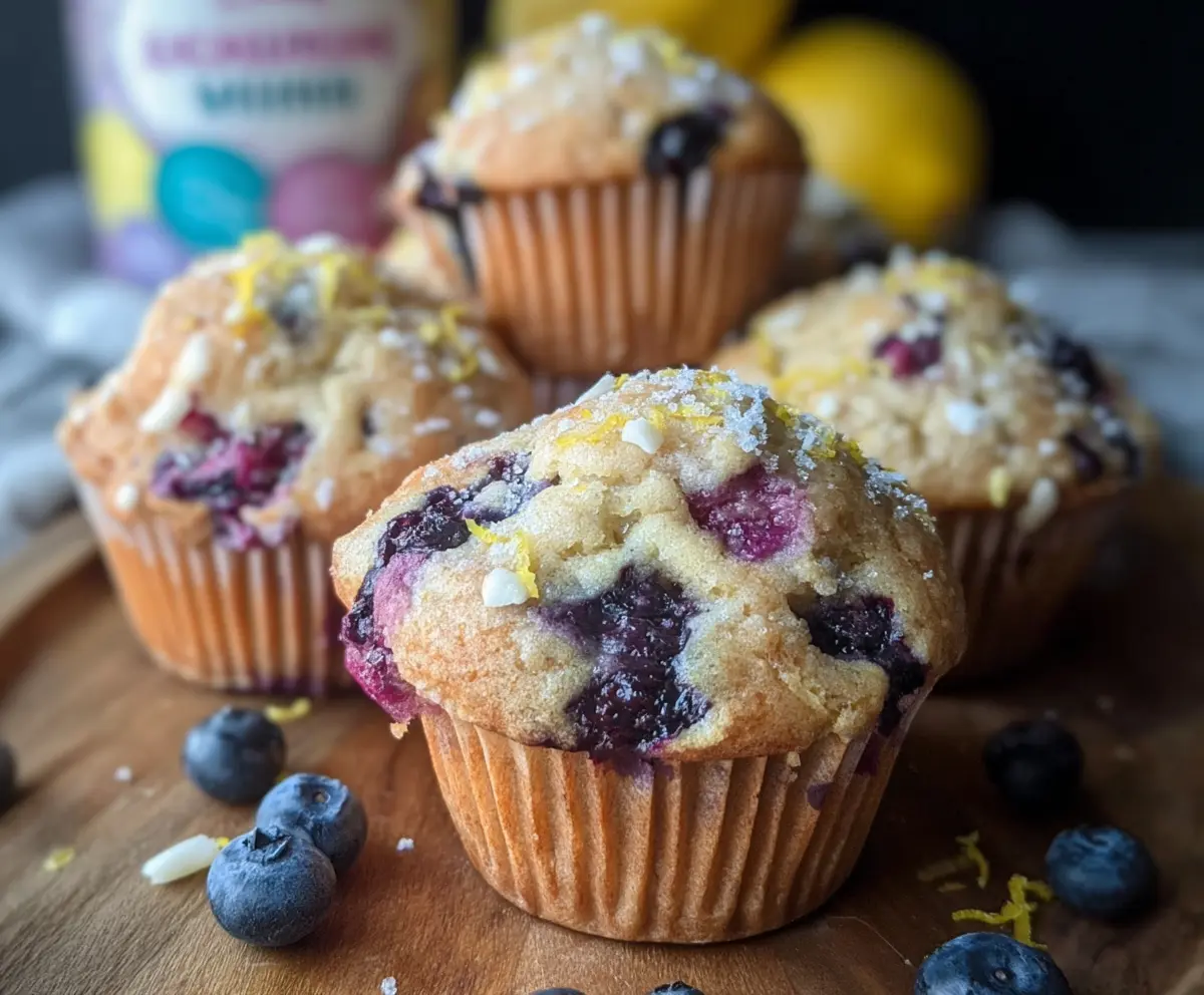 Blueberry Lemon Cake Muffins